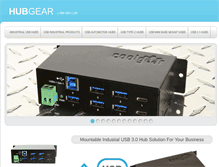 Tablet Screenshot of hubgear.com